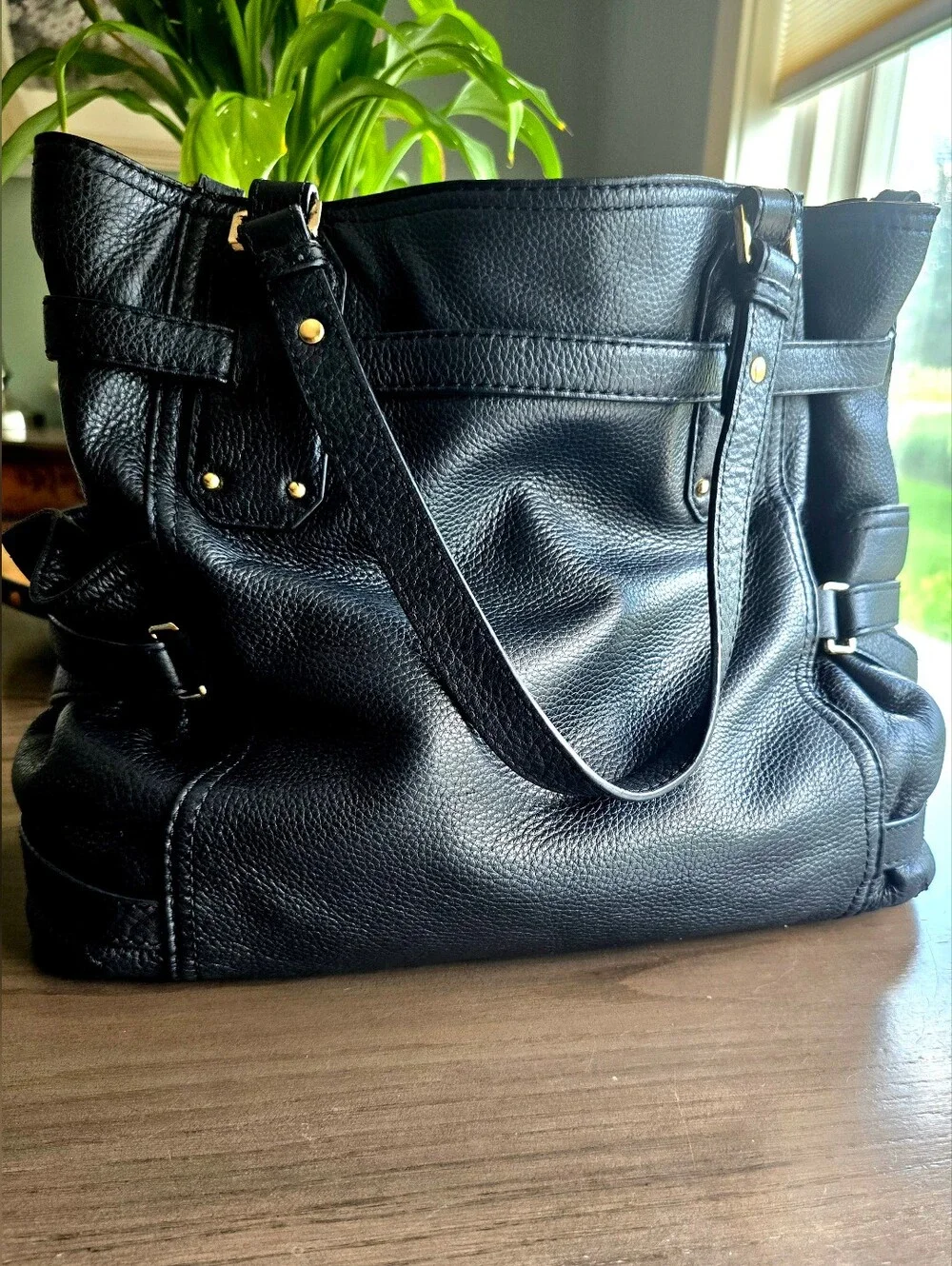 Michael Kors Vintage Gansevoort Tumbled Leather Tote Bag W/ COA